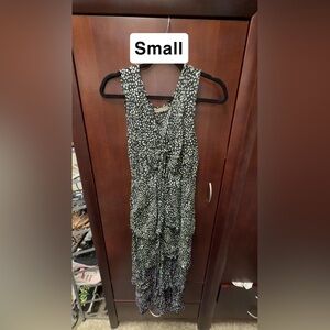 Black and White Polka Dot Dress - Small